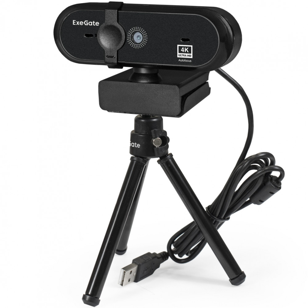 Веб камеры ExeGate Stream HD 4K PRO UHD T-Tripod EX287383RUS - миниатюра 2
