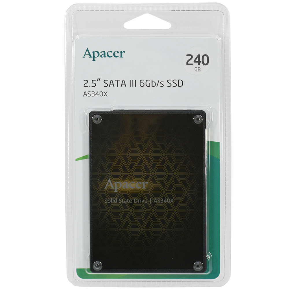 Жесткий диск Apacer AS340X AP240GAS340XC-1 SSD (твердотельные), 240 ГБ, 2.5 дюйма, SATA - миниатюра 3