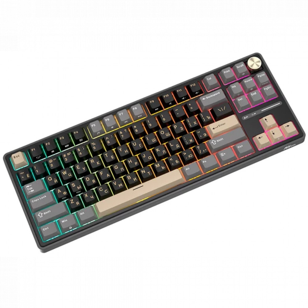 Клавиатура Royal Kludge R87 Pro Phantom (Cream Switch) 6977576550731 Проводная, USB - миниатюра 6