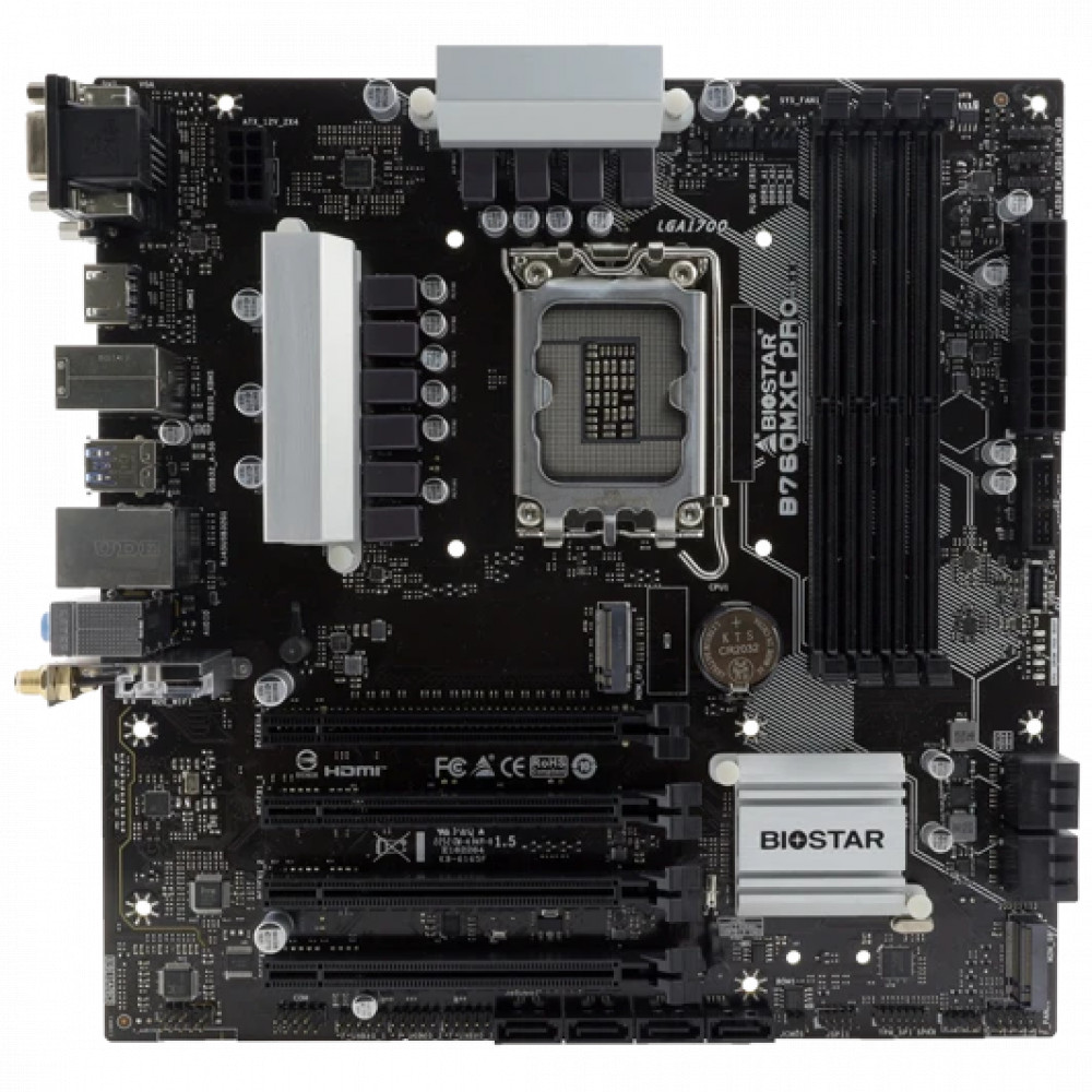 Материнская плата BIOSTAR B760MXC PRO Micro-ATX, LGA 1700 — фото товара