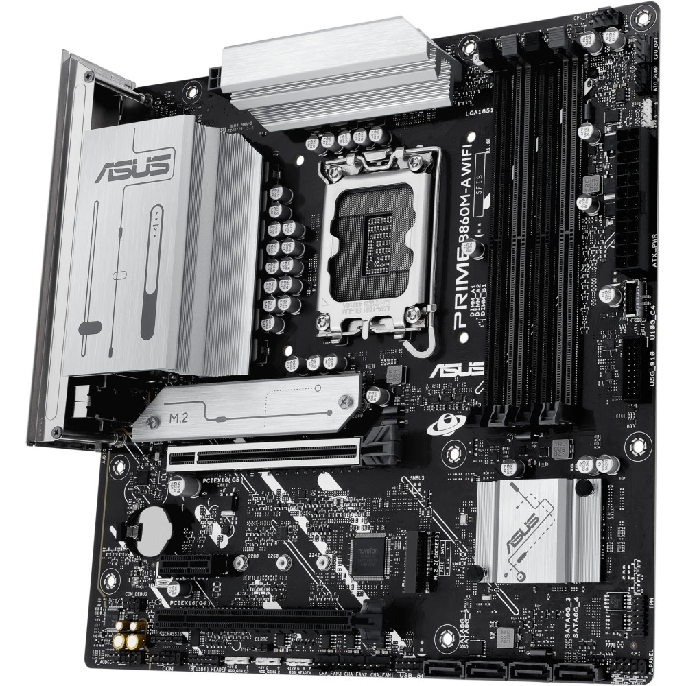Материнская плата Asus PRIME B860M-A WIFI Micro-ATX, LGA 1851 - миниатюра 3
