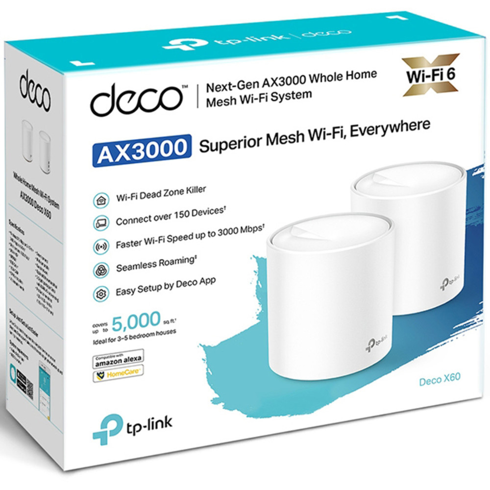 Маршрутизатор для дома TP-Link AX3000 DECO X60(2-PACK) - миниатюра 2