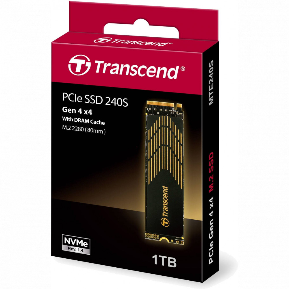 Жесткий диск Transcend MTE250S TS1TMTE250S SSD (твердотельные), 1 ТБ, M.2, PCIe - миниатюра 2