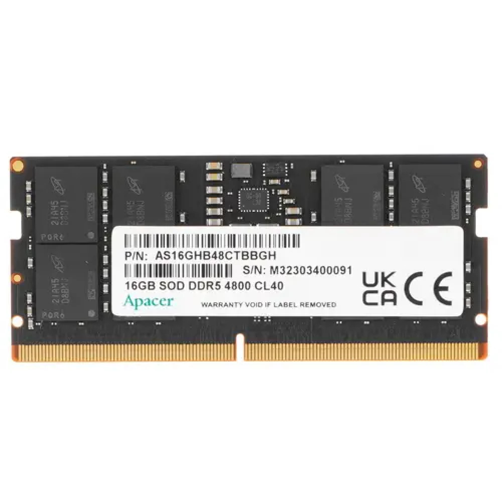 ОЗУ Apacer FS.16G2A.PTH SO-DIMM, DDR5, 16 Гб, 4800 МГц — фото товара