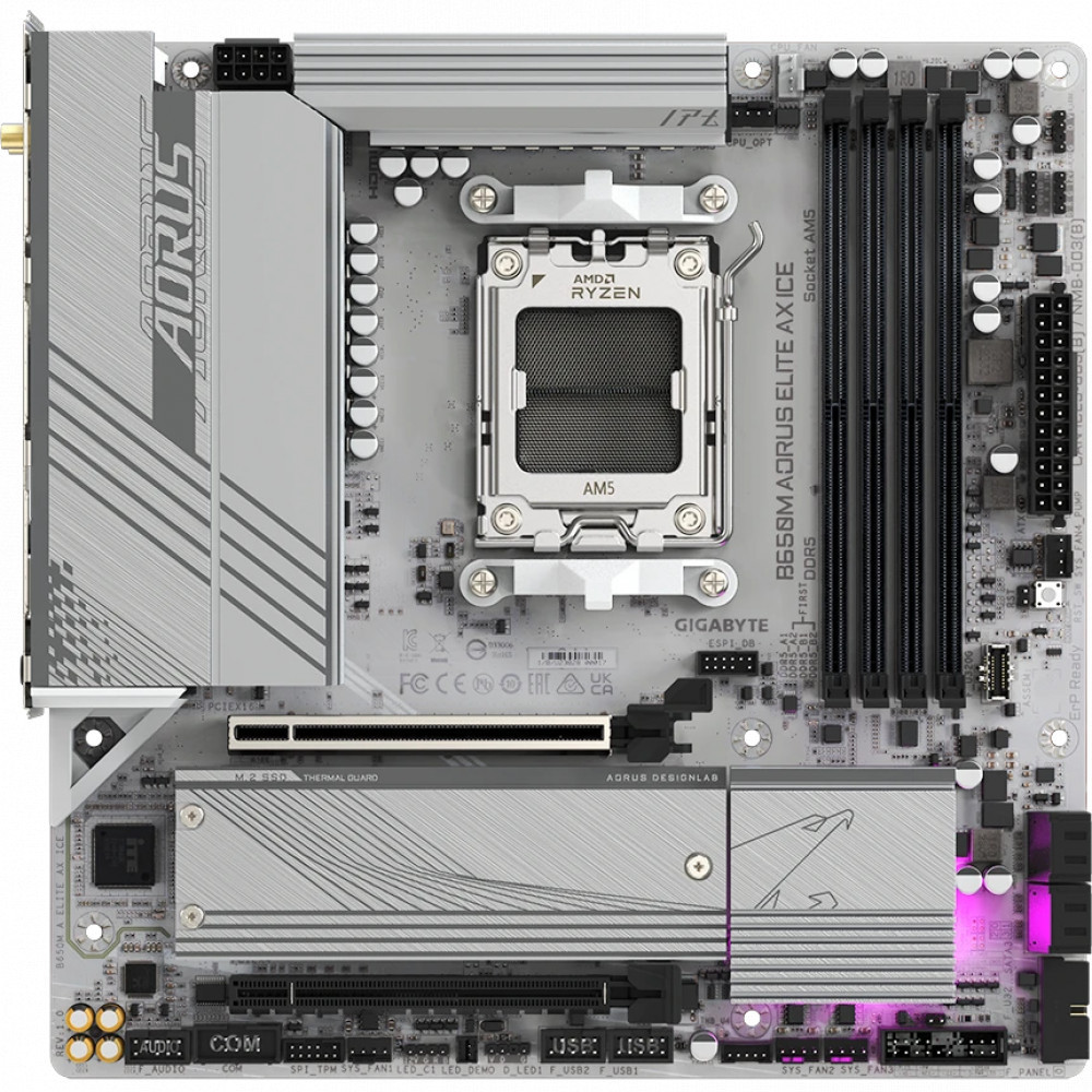 Материнская плата Asus B650M A ELITE AX ICE Mini-ATX, AMD AM5 — фото товара