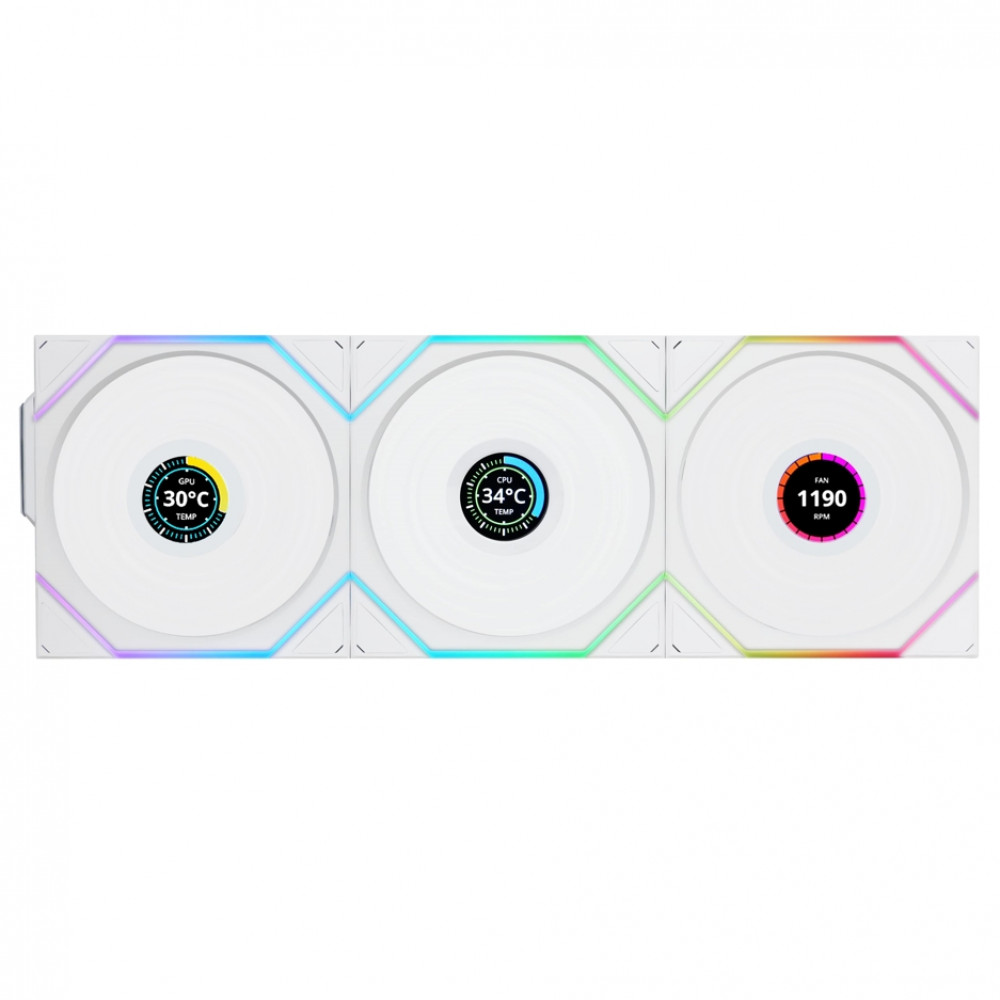 Система охлаждения Lian Li UNI FAN TL120 LCD Reverse Blade Wireless G99.12RTLLCD1W3W.00 Для системного блока — фото товара