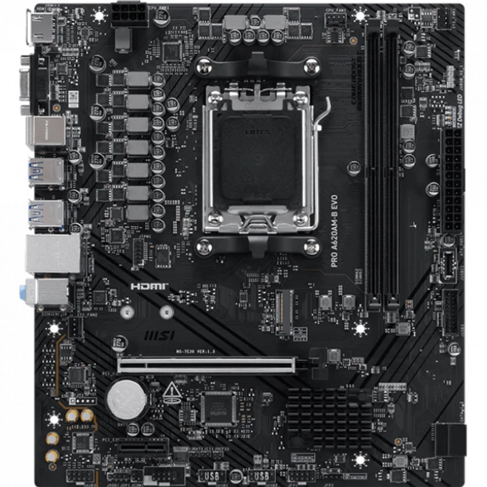 Материнская плата MSI PRO A620AM-B EVO Micro-ATX, AMD AM5 — фото товара
