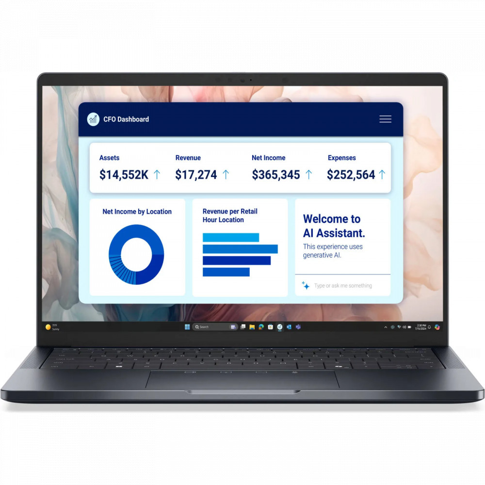 Ноутбук Dell Pro 14 Premium PA14250 XCTO 210-BPFF_4 14 ", WUXGA 1920x1200 (16:10), Intel, Core Ultra 5, 32 Гб, 512 ГБ, Intel Arc Graphics 130V, Windows 11 Pro - миниатюра 2