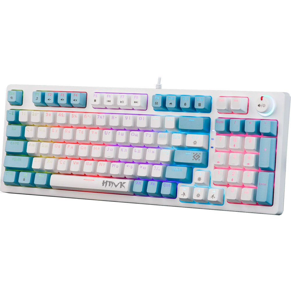 Клавиатура Defender Hawk GK-418 White 45421 Проводная, USB - миниатюра 2