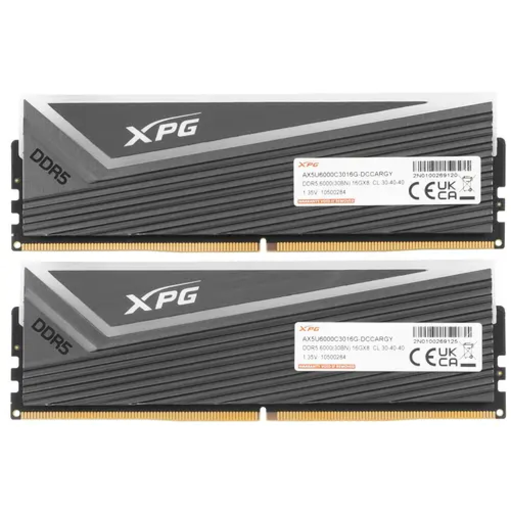 ОЗУ ADATA XPG CASTER RGB [AX5U6000C3016G-DCCARGY] DIMM, DDR5, 32 Гб (2 х 16 Гб), 6000 МГц - миниатюра 3