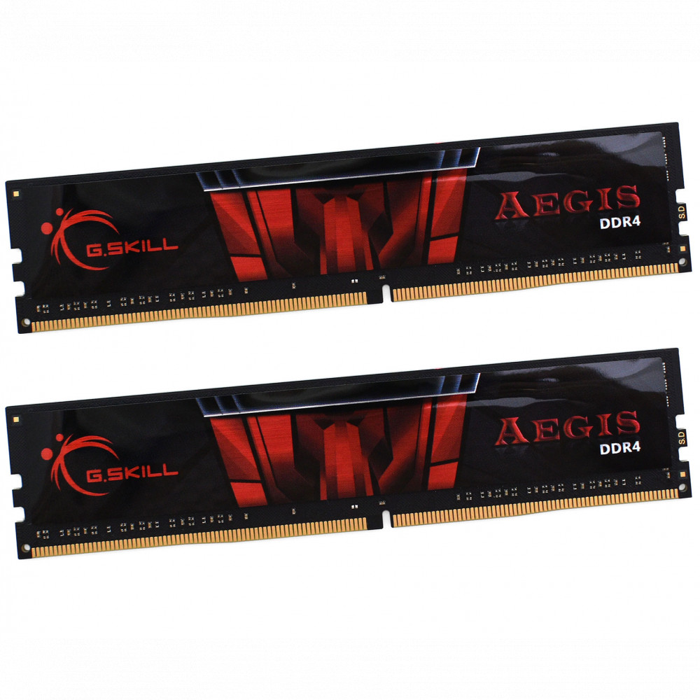 ОЗУ G.Skill Aegis F4-3200C16D-32GIS DIMM, DDR4, 32 Гб (2 х 16 Гб), 3200 МГц — фото товара