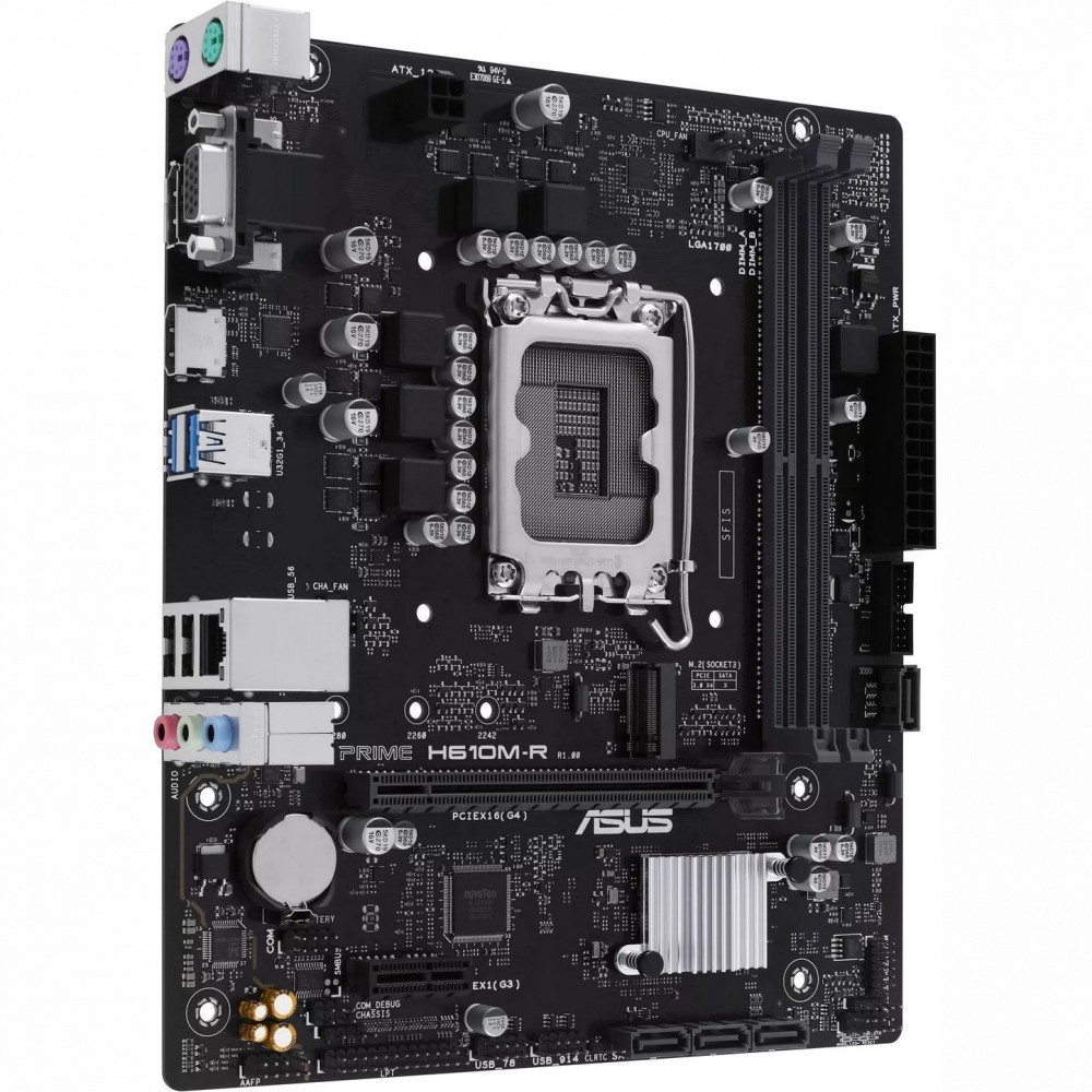 Материнская плата Asus PRIME H610M-R-SI Micro-ATX, LGA 1700 - миниатюра 3