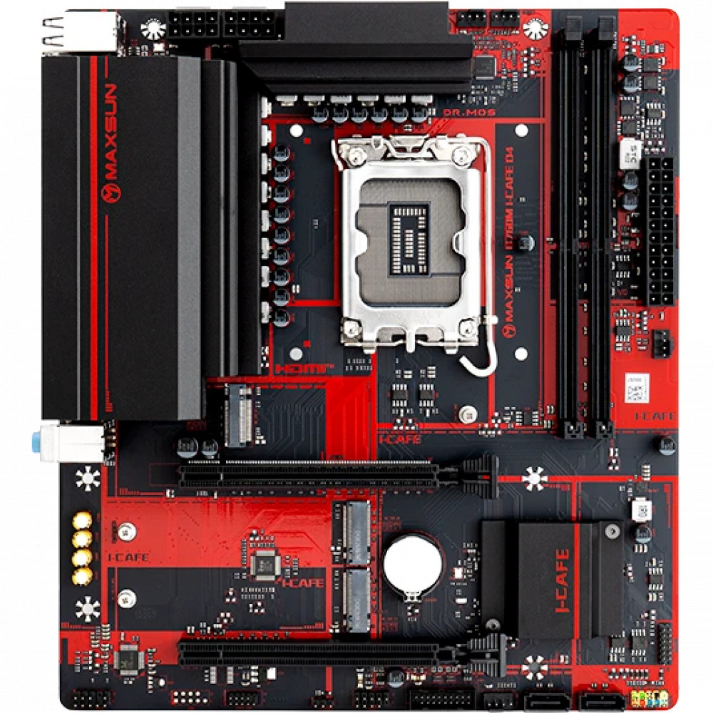 Материнская плата Maxsun MS-B760M I-CAFE D4 Micro-ATX, LGA 1700 — фото товара