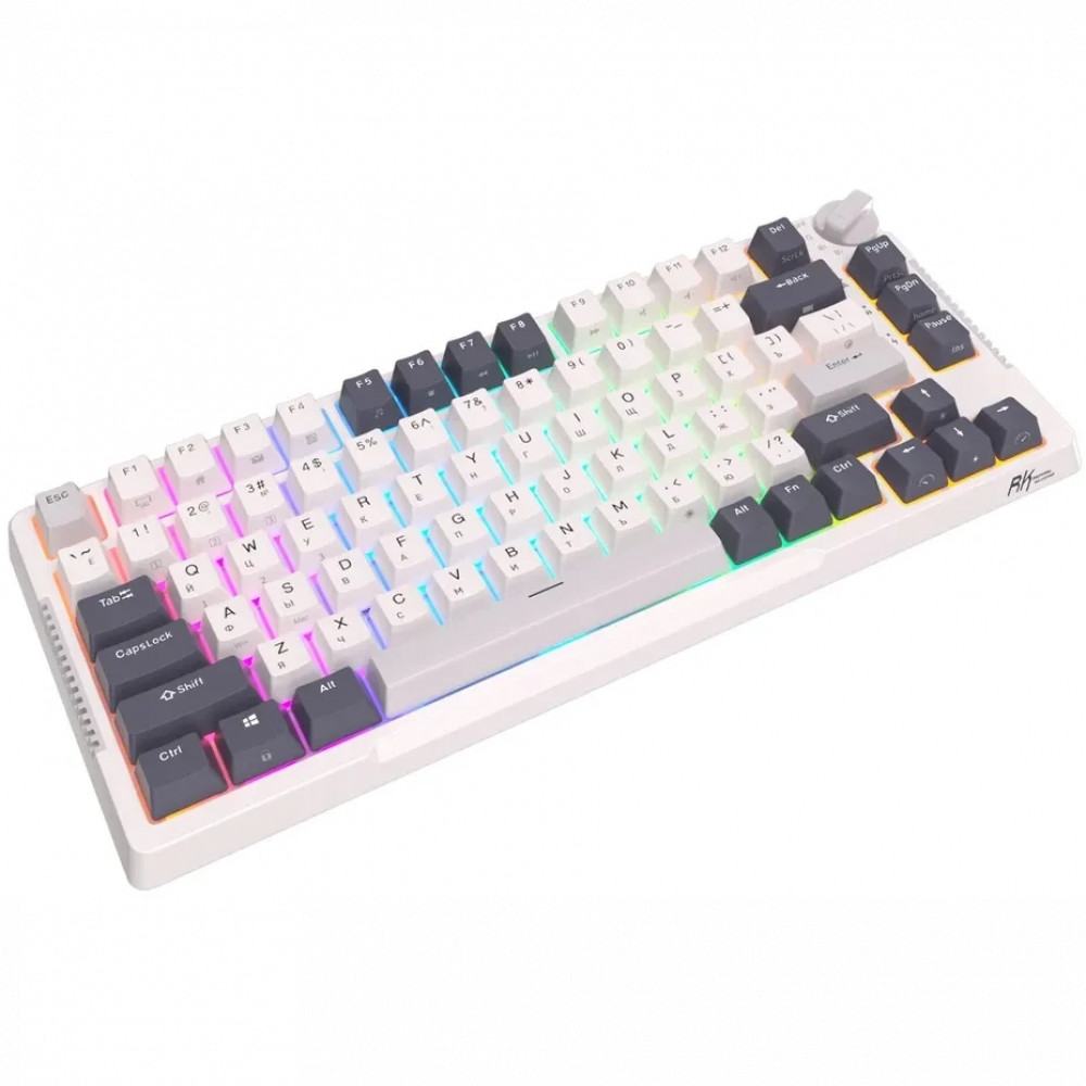 Клавиатура Royal Kludge RKH81 White Night (Sky Cyan Switch) 6935280824104 Беспроводная, Bluetooth - миниатюра 5