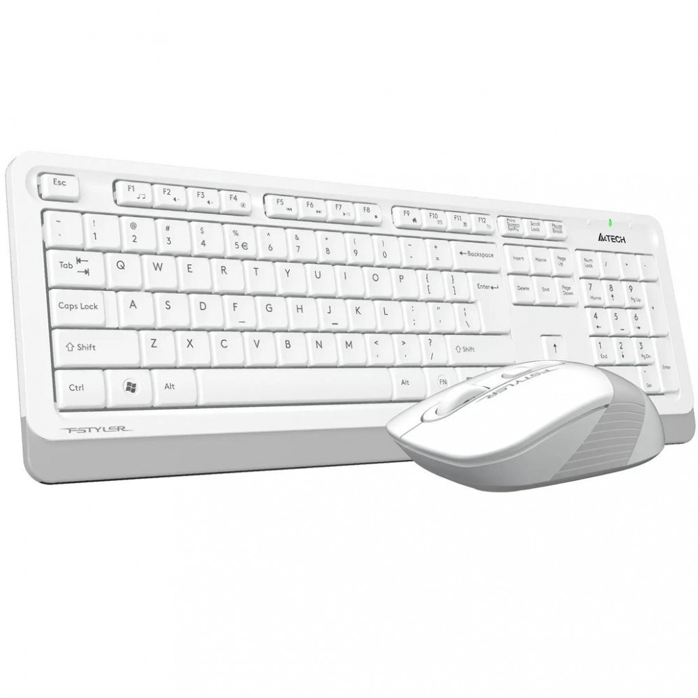 Клавиатура + мышь A4Tech Fstyler FG1010 White FG1010 WHITE — фото товара