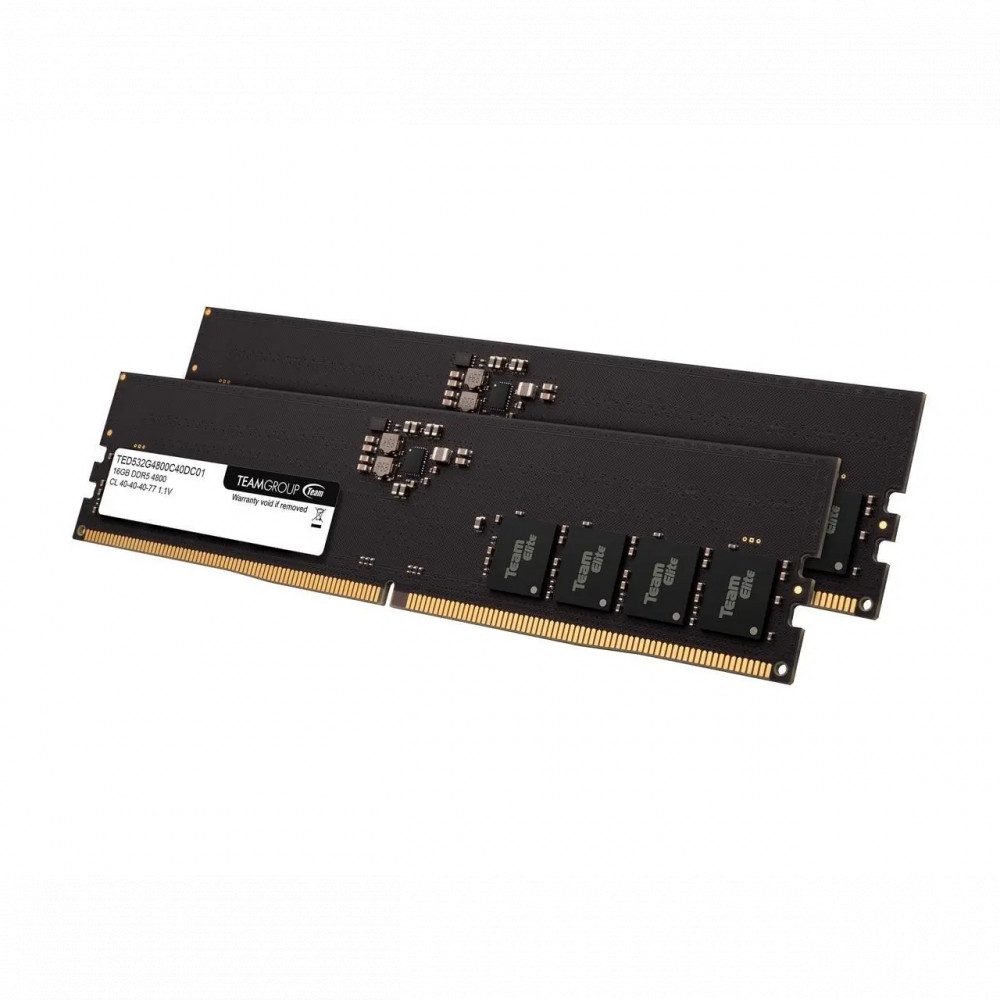 ОЗУ Team Group ELITE TED532G5600C46DC01 DIMM, DDR5, 32 Гб (2 х 16 Гб), 5600 МГц — фото товара