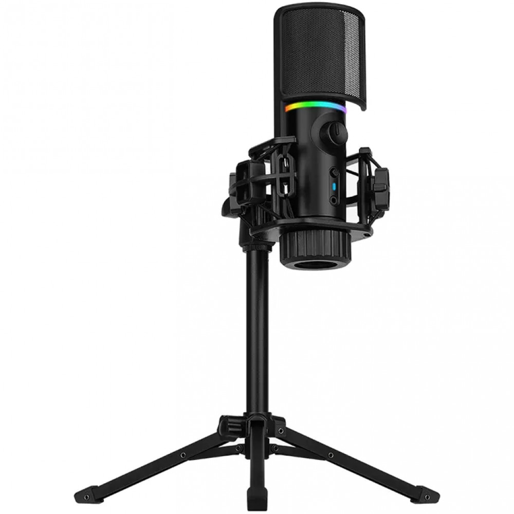 Микрофон Streamplify MIC Tripod 1.8m USB RGB Black MIC-48-RGB-TP-BK - миниатюра 4