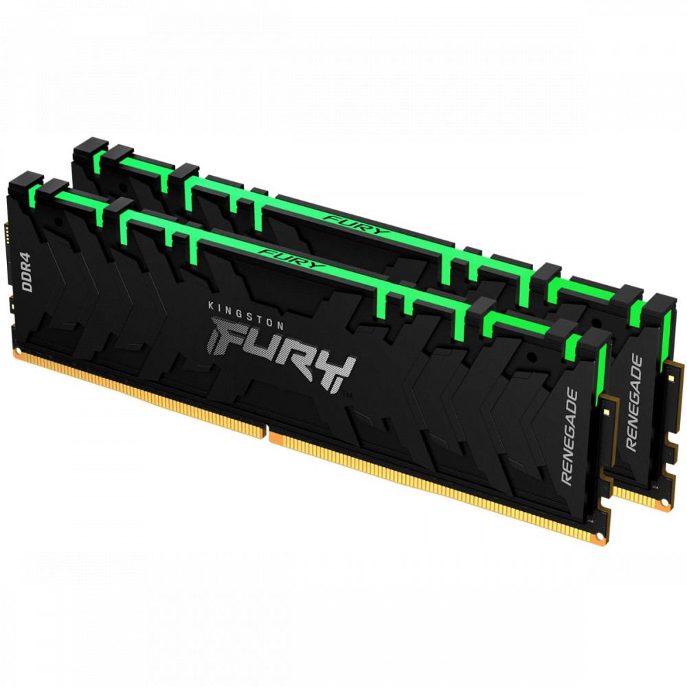 ОЗУ Kingston FURY Renegade Black RGB KF442C19RBAK2/16 DIMM, DDR4, 16 Гб (2 х 8 Гб), 4266 МГц — фото товара
