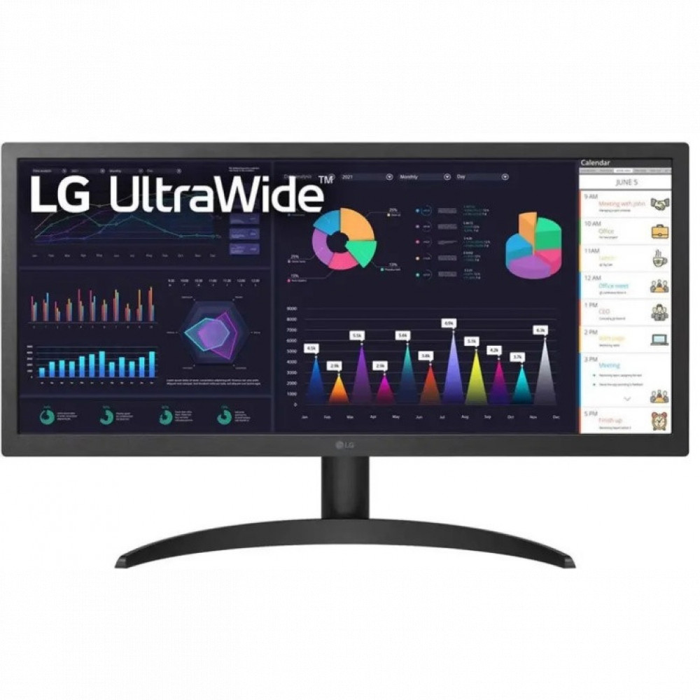Монитор LG 26WQ500-B 25.7 ", IPS, Ultra-Wide Full HD 2560x1080 (21:9), 75 Гц — фото товара