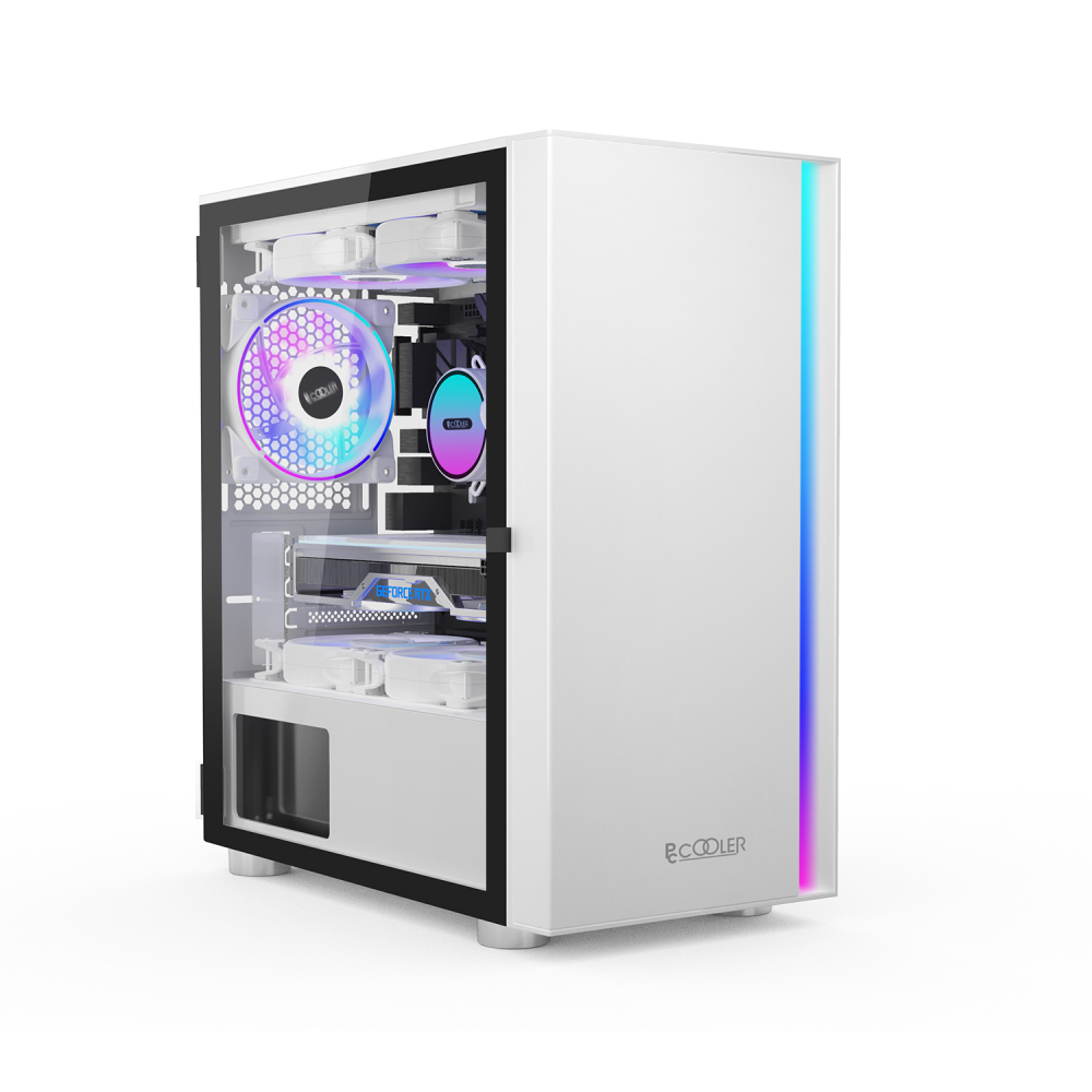 Корпус PCcooler LM300 ARGB LM300 ARGB WH Mid-Tower - миниатюра 4