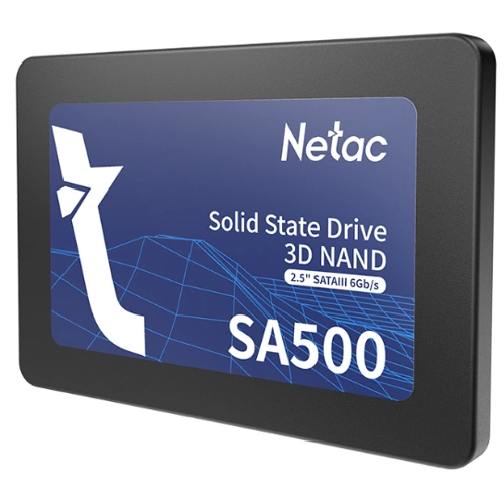 Жесткий диск Netac SA500 [NT01SA500-128-S3X] SSD (твердотельные), 128 ГБ, 2.5 дюйма, SATA - миниатюра 3