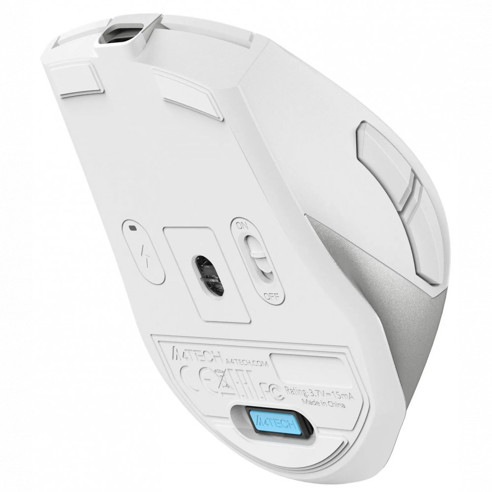 Мышь A4Tech Fstyler FG45CS Air2 Silver White FB45CSAir 2 Silver White Бюджетные, Беспроводная - миниатюра 8