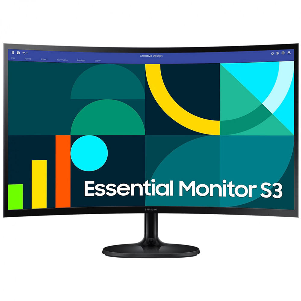 Монитор Samsung Essential S3 LS27D364GAIXCI 27 ", VA, Full HD 1920x1080 (16:9), 100 Гц — фото товара