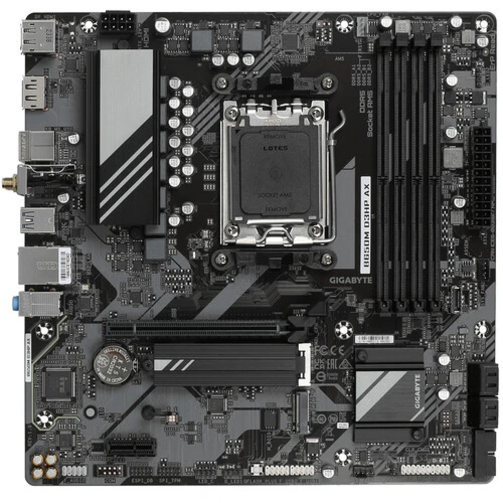 Материнская плата Gigabyte B650M D3HP AX B650M D3HP AX 1.0 Micro-ATX, AMD AM5 — фото товара