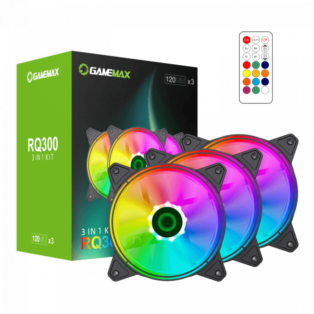 Система охлаждения GameMax RQ300 (3-Fan Pack) 14050101103 Для системного блока - миниатюра 4