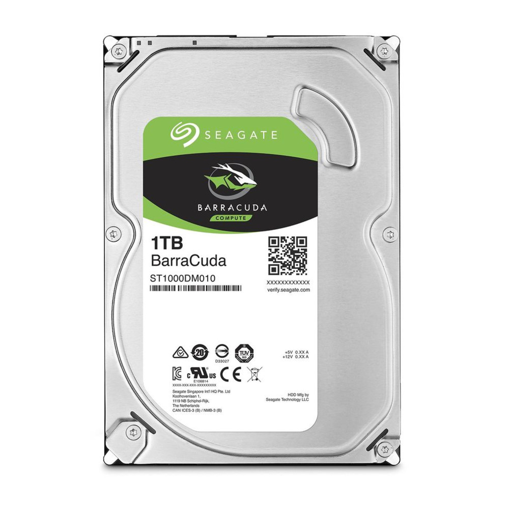 Жесткий диск Seagate BarraCuda 1TB SATA 3.5" 7200rpm 64Mb ST1000DM010 HDD (классические), 1 ТБ, 3.5 дюйма, SATA - миниатюра 2