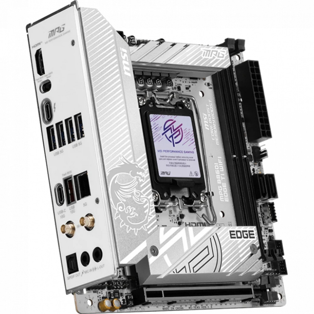 Материнская плата MSI MPG B860I EDGE TI WIFI Mini-ITX, LGA 1851 — фото товара
