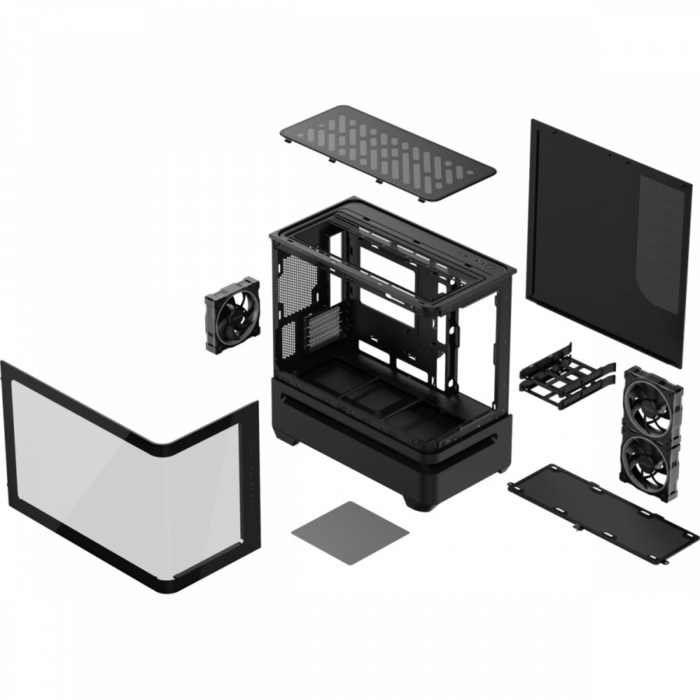 Корпус Asus Prime AP202 TG ARGB Black 90DC00P0-B19000 Mini-Tower - миниатюра 5