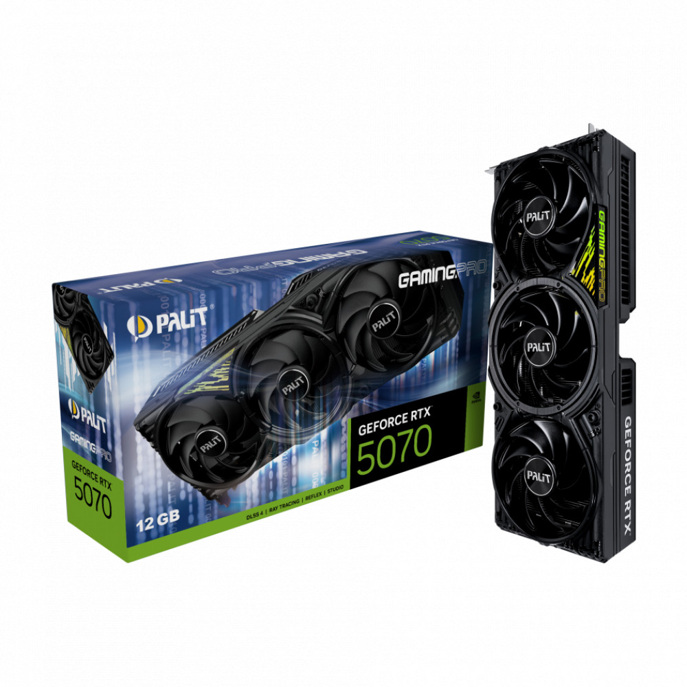 Видеокарта Palit RTX5070 GAMINGPRO 12GB NE75070019K9-GB2050A 12 ГБ — фото товара
