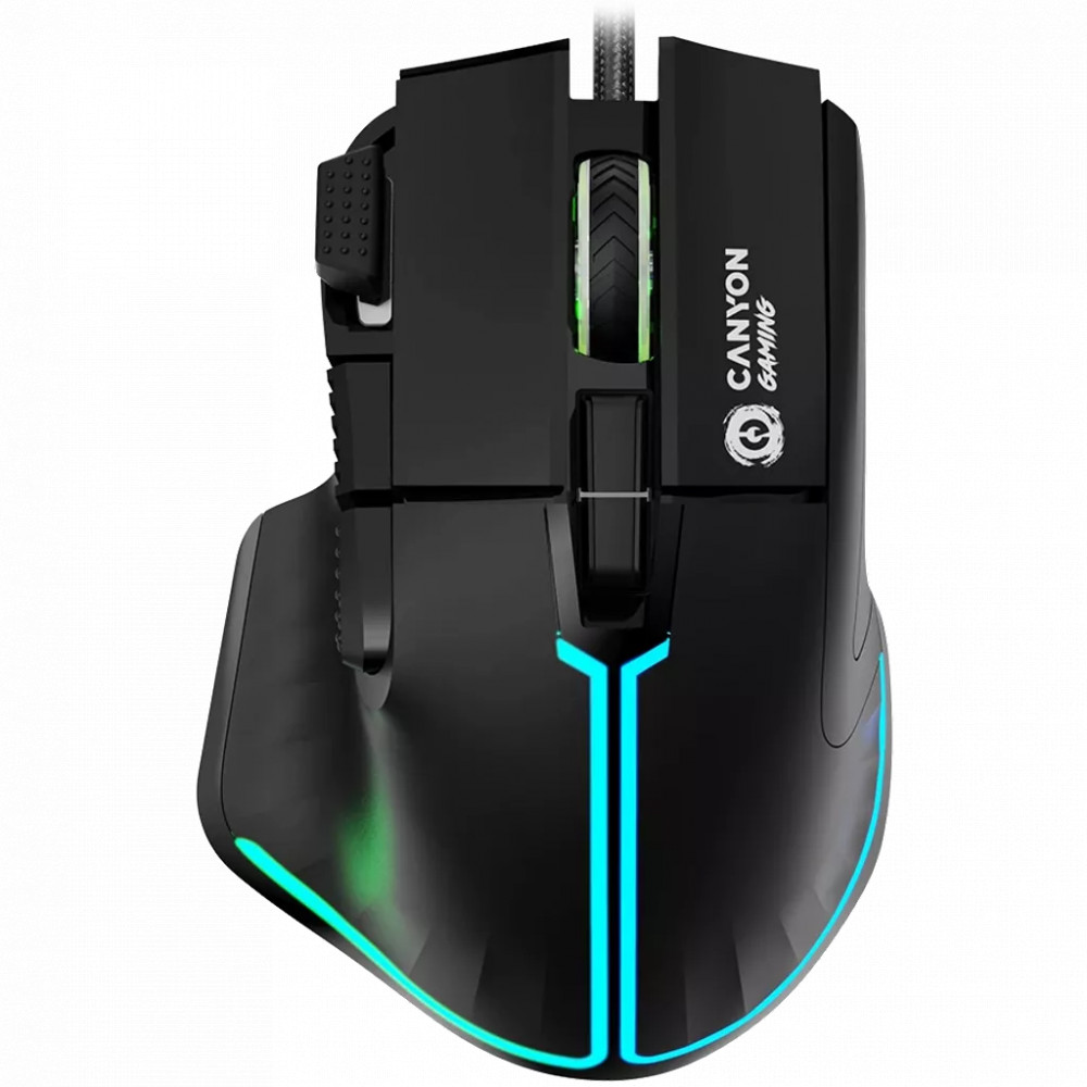 Мышь Canyon Fortnax GM-636 RGB 9buttons Wired Black CND-SGM636B Игровые, Проводная — фото товара