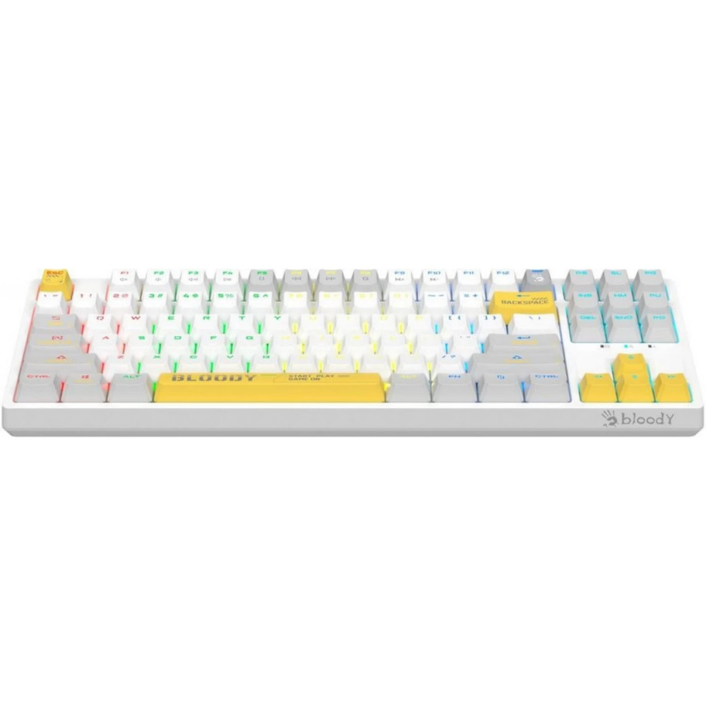 Клавиатура A4Tech Bloody S87 Energy White S87 USB ENERGY WHITE Проводная, USB - миниатюра 5
