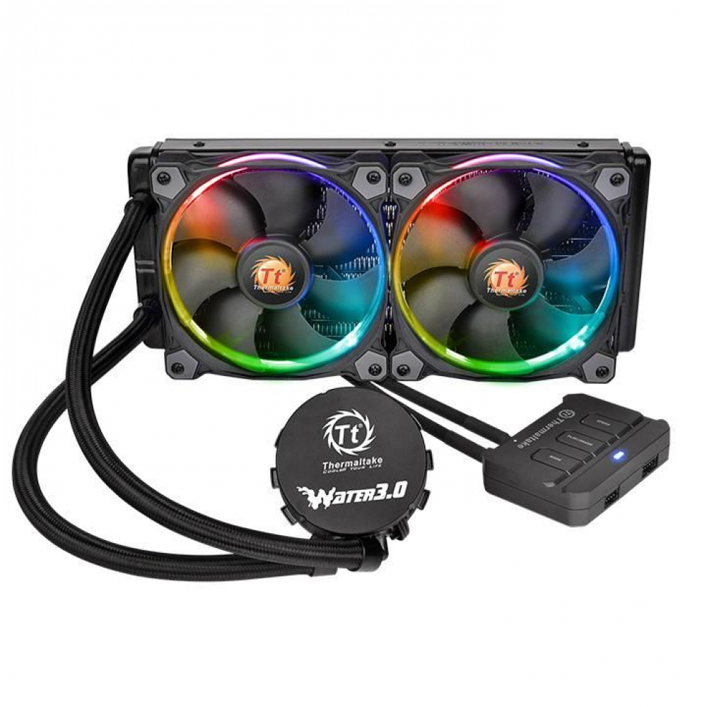 Система охлаждения Thermaltake Water 3.0 Riing RGB 240 CL-W107-PL12SW-A Для процессора — фото товара
