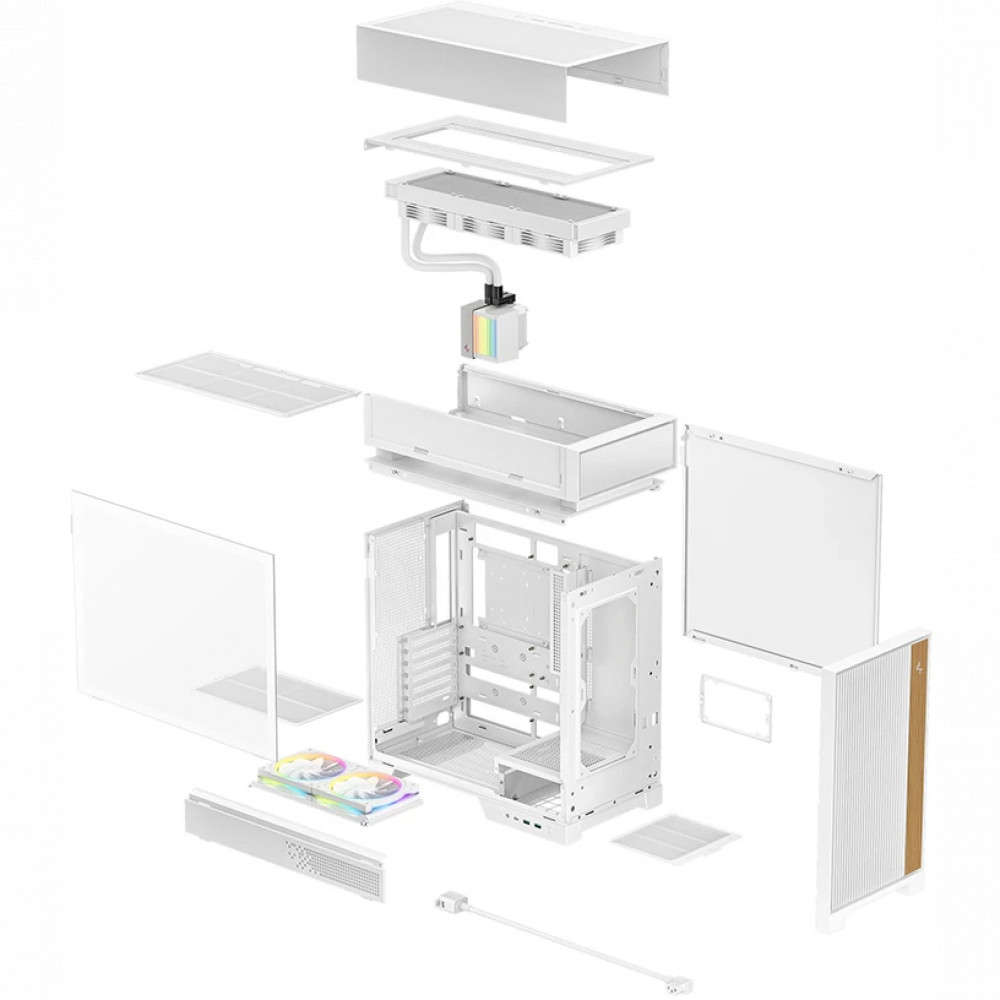 Корпус Deepcool CL6600 White R-CL6600-WHNNA0-G Mid-Tower - миниатюра 5