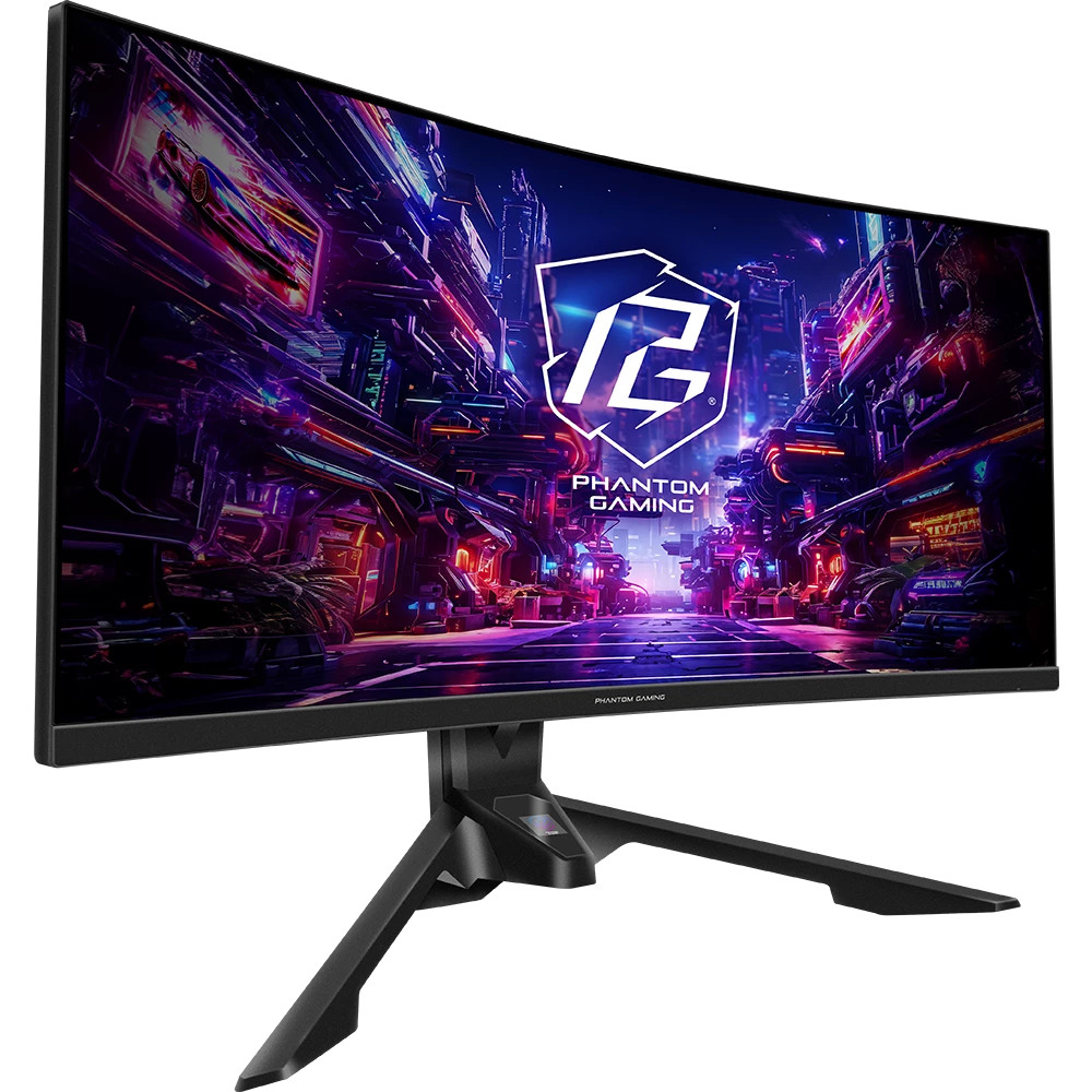 Монитор ASRock 34" Phantom Gaming PG34QRT2B Black 34 ", VA, Ultra-Wide QHD 3440x1440 (21:9), 180 Гц - миниатюра 2