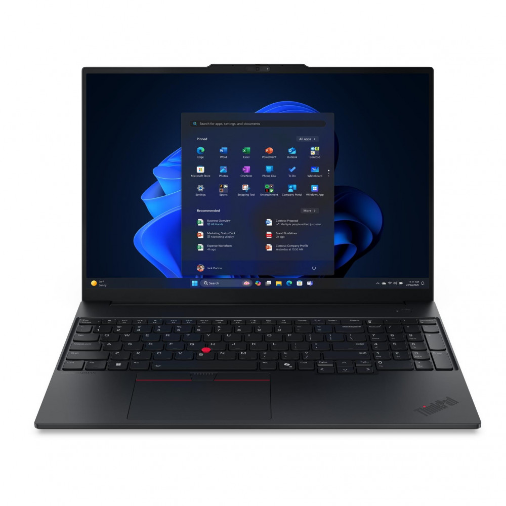 Ноутбук Lenovo ThinkPad E16 Gen 3 22AY005JFW 16 ", WUXGA 1920x1200 (16:10), Intel, Core Ultra 5, 16 Гб, 512 ГБ, Intel Arc Graphics 130V — фото товара