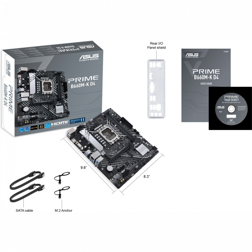 Материнская плата Asus PRIME B660M-K D4 Micro-ATX, LGA 1700 - миниатюра 7
