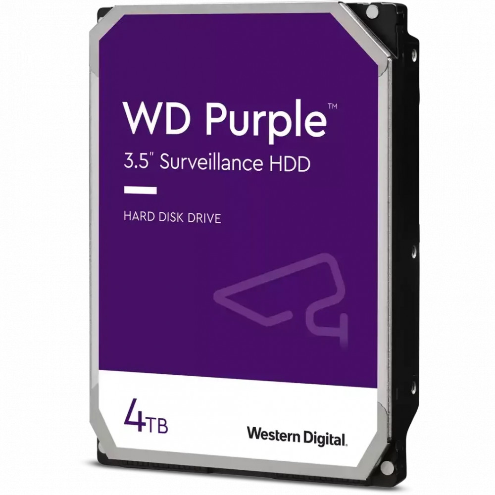 Жесткий диск Western Digital Purple Pro Surveillance WD44PURZ HDD (классические), 4 ТБ, 3.5 дюйма, SATA — фото товара