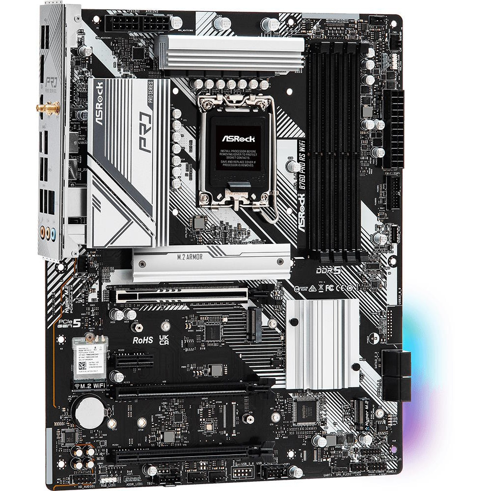 Материнская плата ASRock B760 PRO RS WIFI ATX, LGA 1700 — фото товара