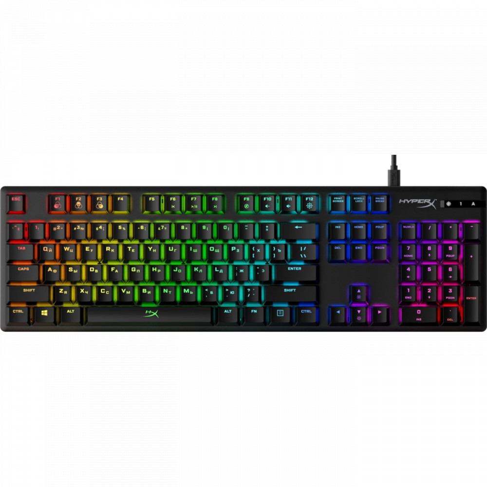 Клавиатура HyperX Alloy Origins PBT HX Aqua 639N5AA Проводная, USB - миниатюра 2