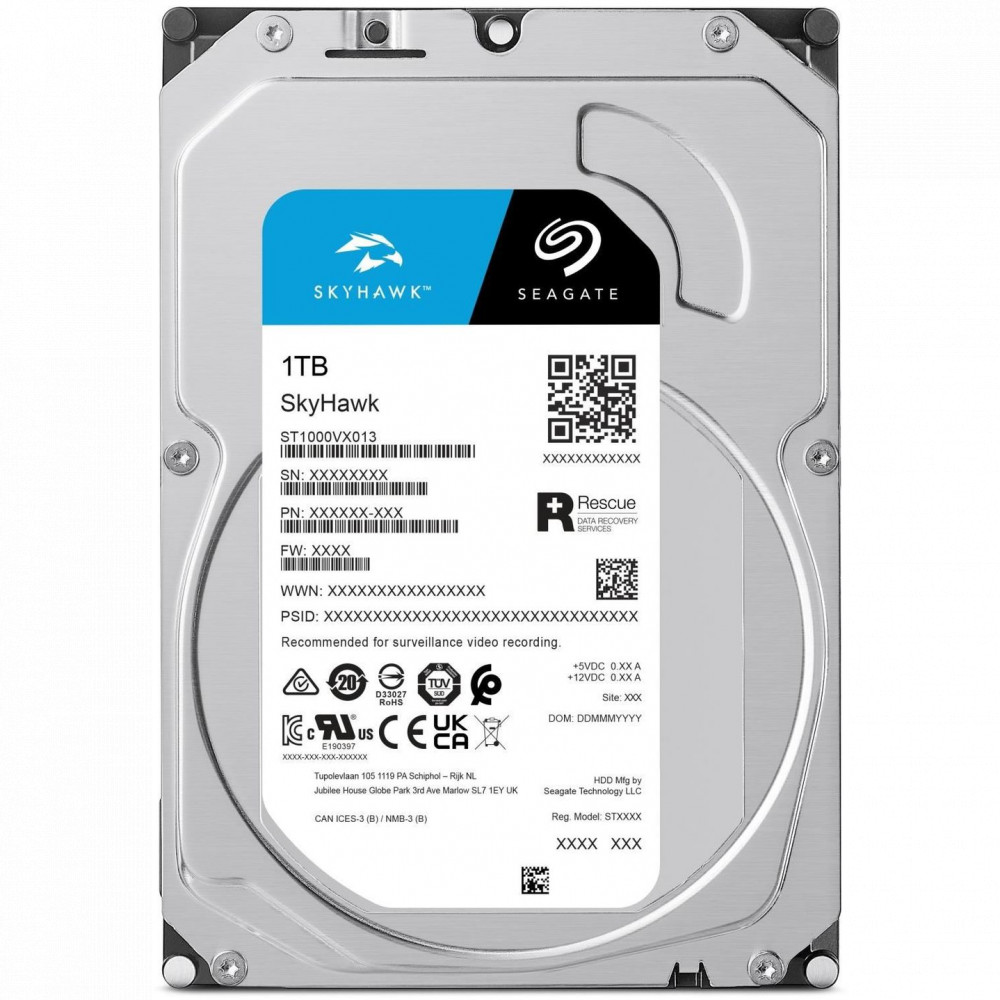 Жесткий диск Seagate SkyHawk ST1000VX013 HDD (классические), 1 ТБ, 3.5 дюйма, SATA - миниатюра 4