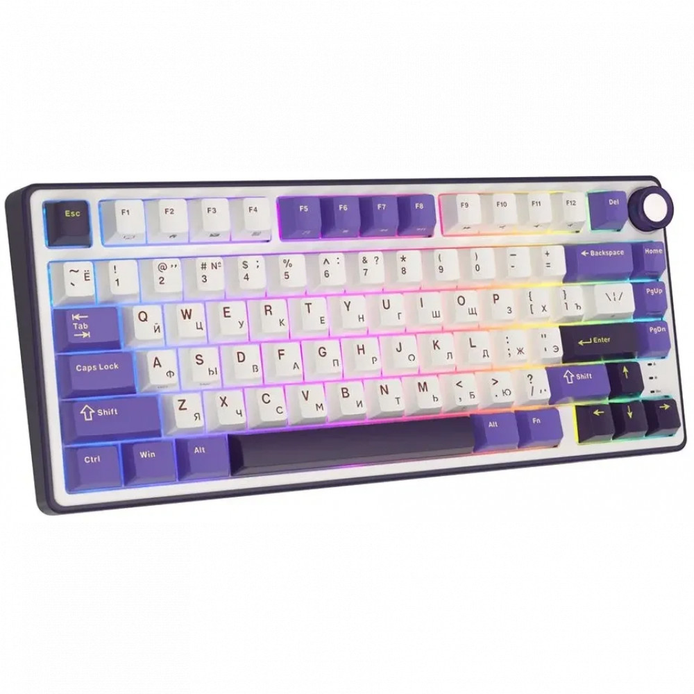 Клавиатура Royal Kludge R75 Blackberry (Silver Switch) 6935280824722 Проводная, USB - миниатюра 3