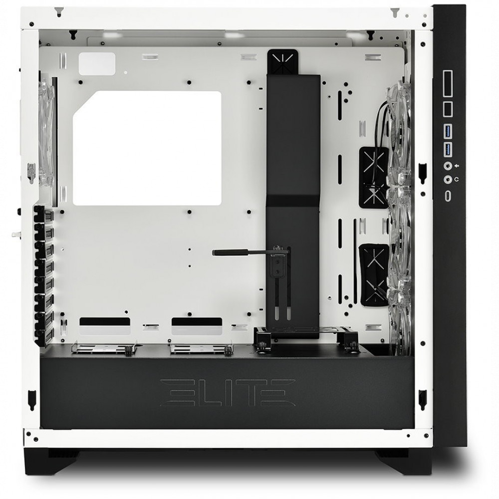 Корпус Sharkoon ELITE SHARK CA300H WHITE ELITE SHARK CA300H Wh Mid-Tower - миниатюра 4