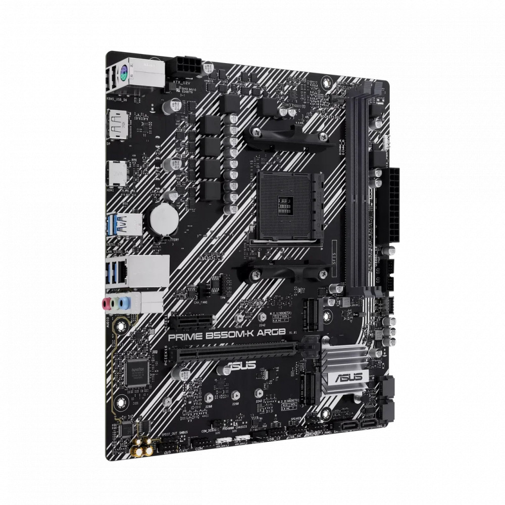 Материнская плата Asus PRIME B550M-K ARGB 90MB1GC0-M0EAY0 Micro-ATX, AMD AM4 - миниатюра 2
