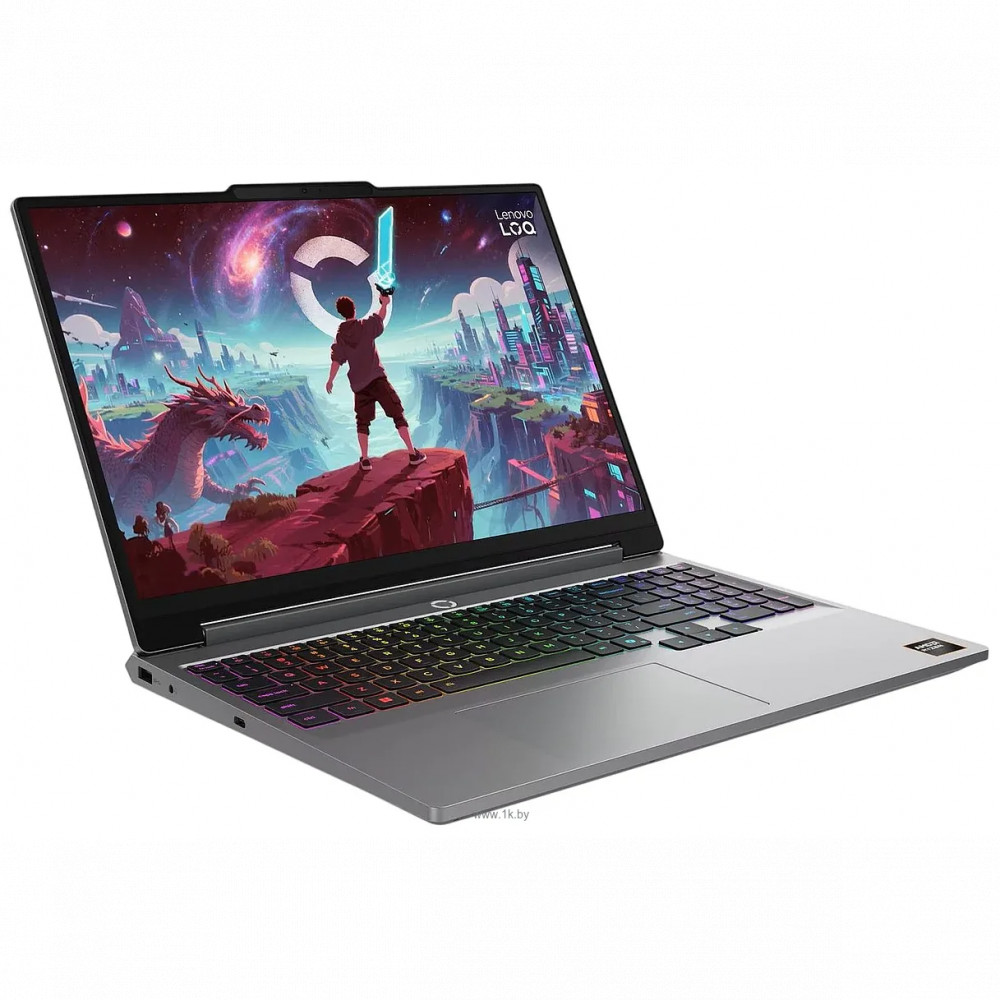 Ноутбук Lenovo LOQ 15AHP11 83TN000ERK 15.3 ", WUXGA 1920x1200 (16:10), AMD, Ryzen 7, 16 Гб, 512 ГБ, nVidia GeForce RTX 5050 — фото товара