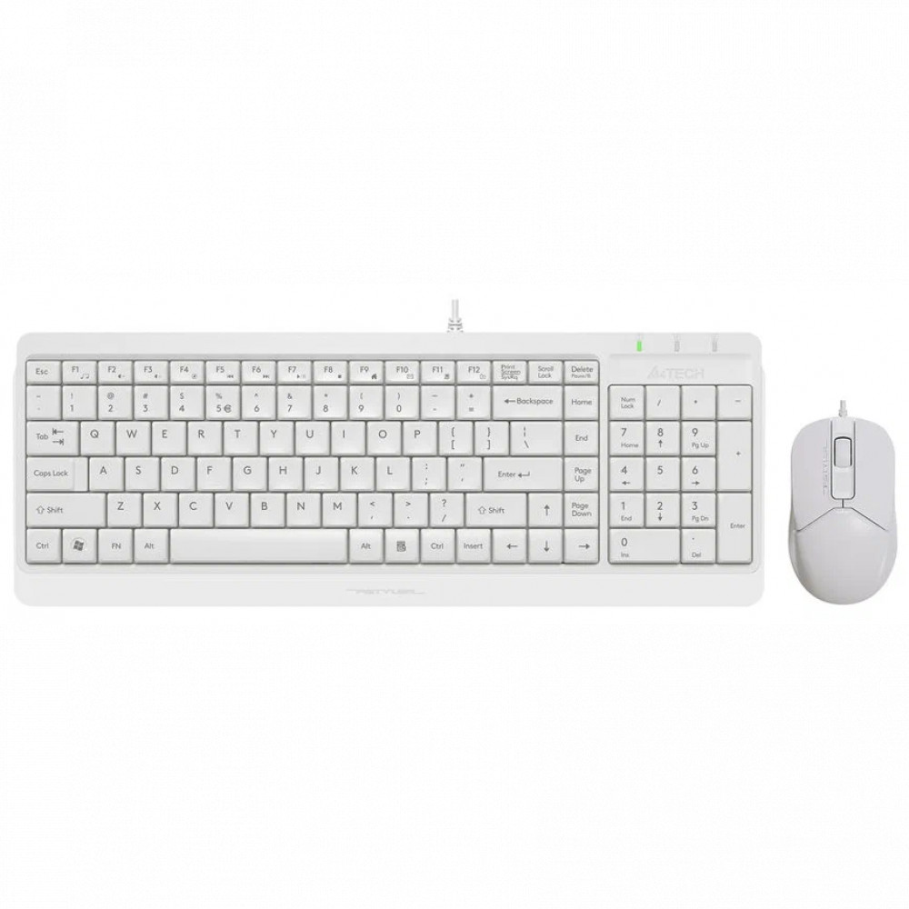 Клавиатура + мышь A4Tech Fstyler F1512 F1512 WHITE — фото товара