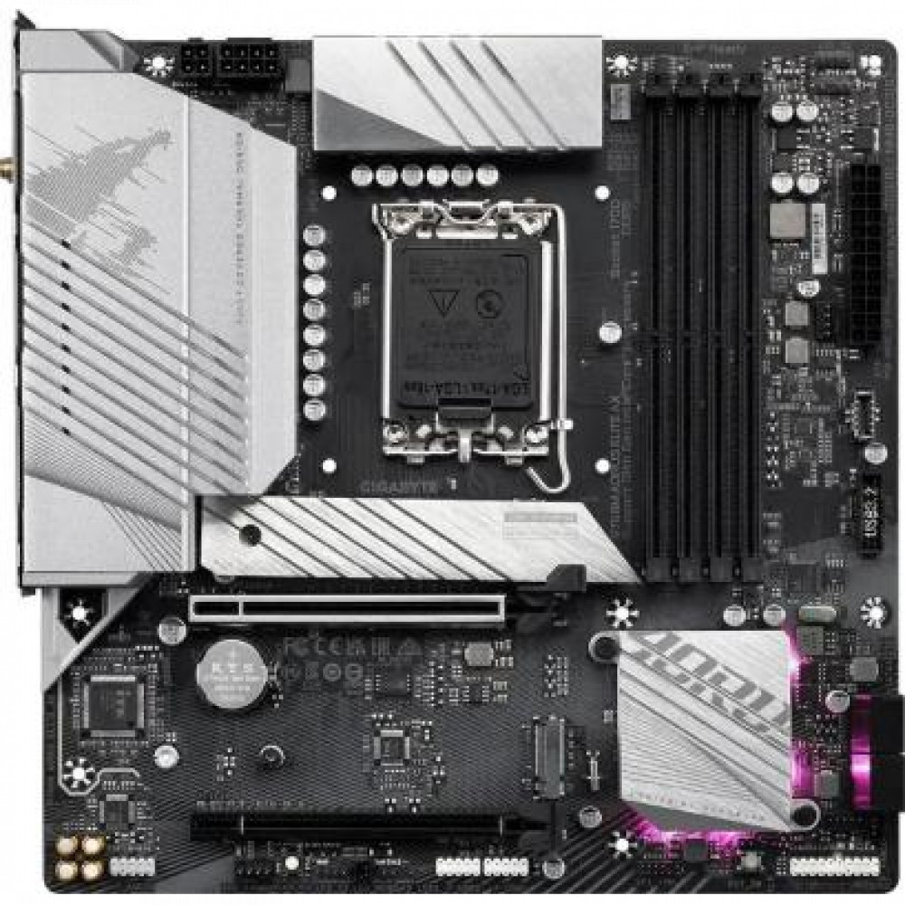 Материнская плата Gigabyte B760M AORUS ELITE AX B760M AORUS ELITE AX 1.3 Micro-ATX, LGA 1700 - миниатюра 2